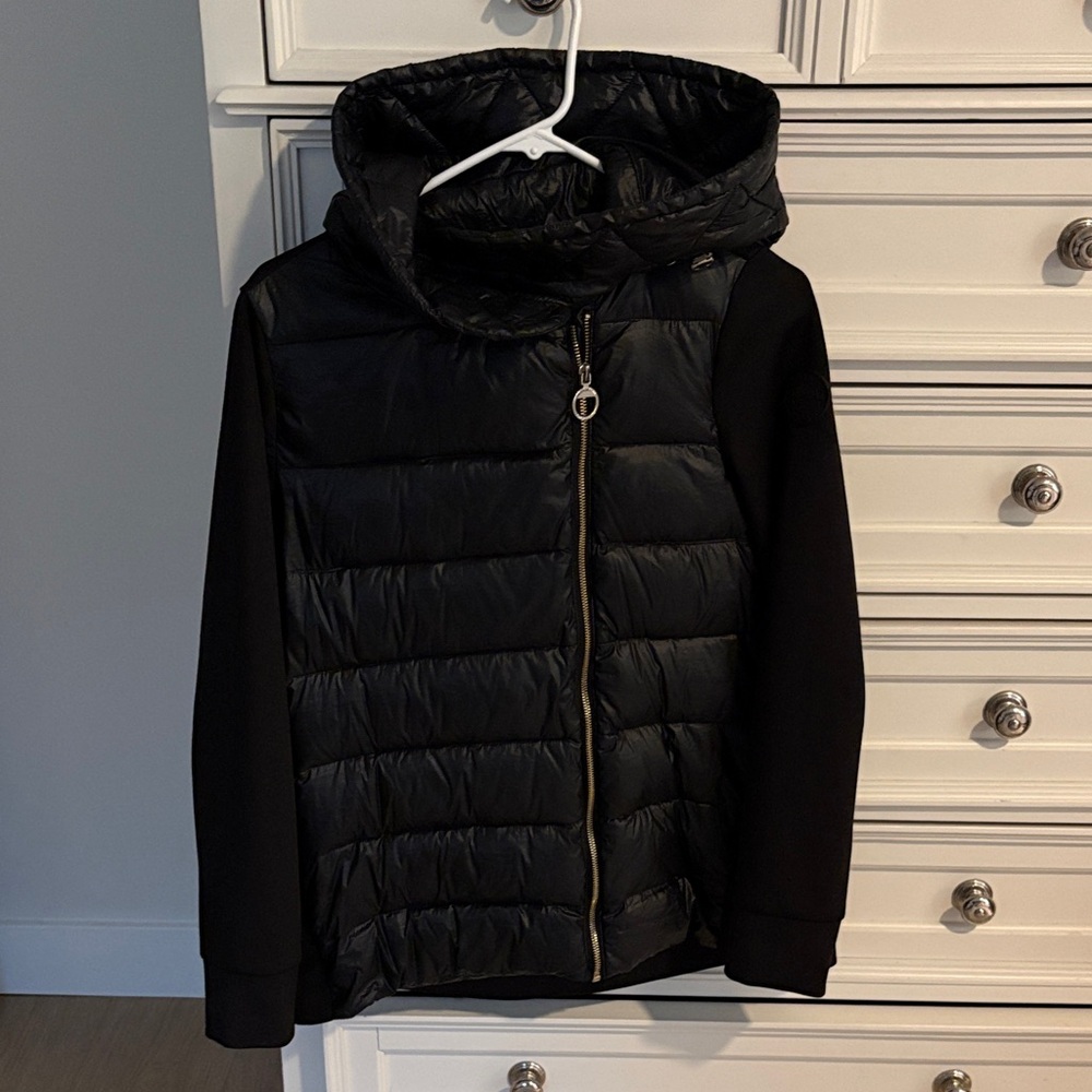 Calvin Klein Black Puffer Jacket with Hood